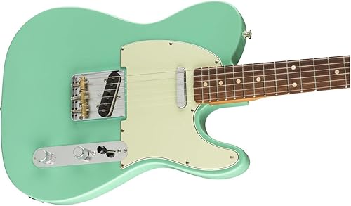 Miniatura 4 de Fender Vintera - Guitarra eléctrica modificada Telecaster de los años 60, con 2 años de garantía, Sea Foam Green, diapasón Pau Ferro
