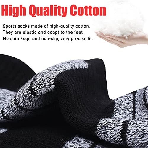 WoKuAng Heren Atletische Sok 6 Paar Running Sokken Trainer Sokken Voor Mannen Vrouwen Katoen Enkelsokken Laag Cut Ademend Sport Sokken - Afbeelding 7