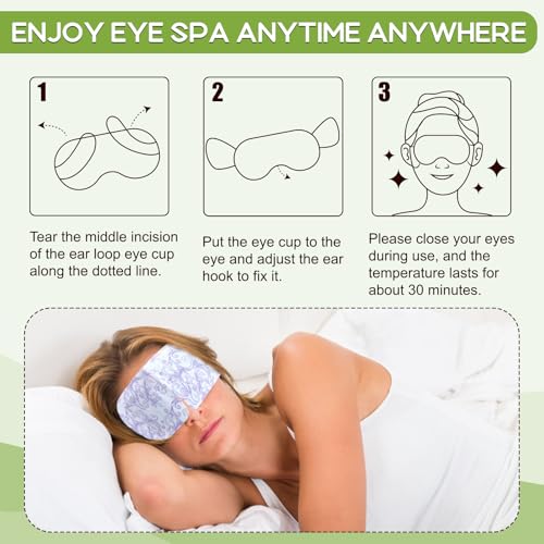 Máscara de ojos secos con calor de vapor autocalentada desechable 5