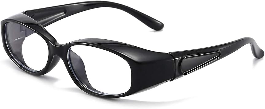 Dollger Safety Glasses Anti Fog Blue Light Blocking Glasses UV400 Protection Eyeglasses Anti Pollen Saftey Goggles Black