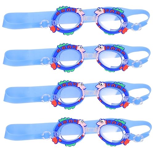 Kisangel 4 Pçs Óculos De Natação Infantil De Desenho Animado Óculos De Adulto Óculos De Criança Ócul