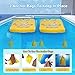 Pool Cornhole 2 Sets, 6 Bean Bags Toss Games with 4 Anchor Bags, Inflatable Cornhole Pool Game Floating Pool Toys for Adults Teens and Family (Yellow)