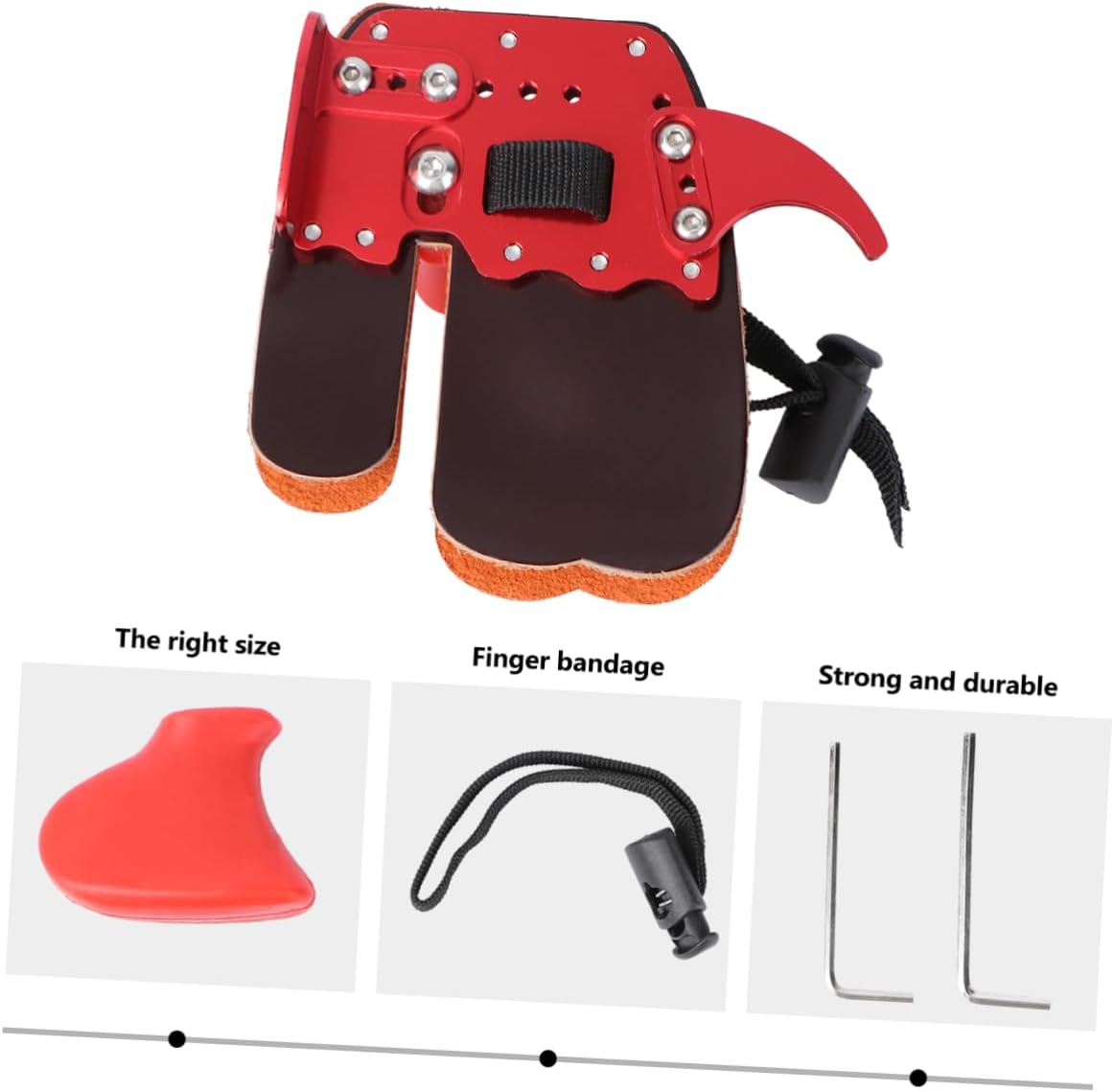 BESPORTBLE 2 Pcs Finger Braces Finger Protector Finger Sleeves Protective Hand Gear Bow and Arrow Finger Guard