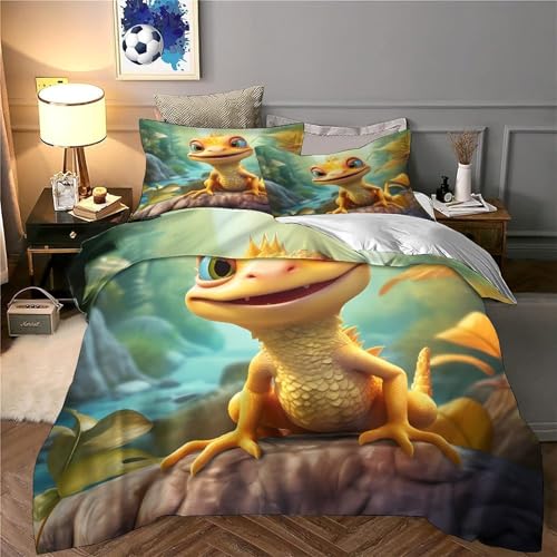 Housse de couette fermeture éclair lézard parure de lit sans repassage - 6