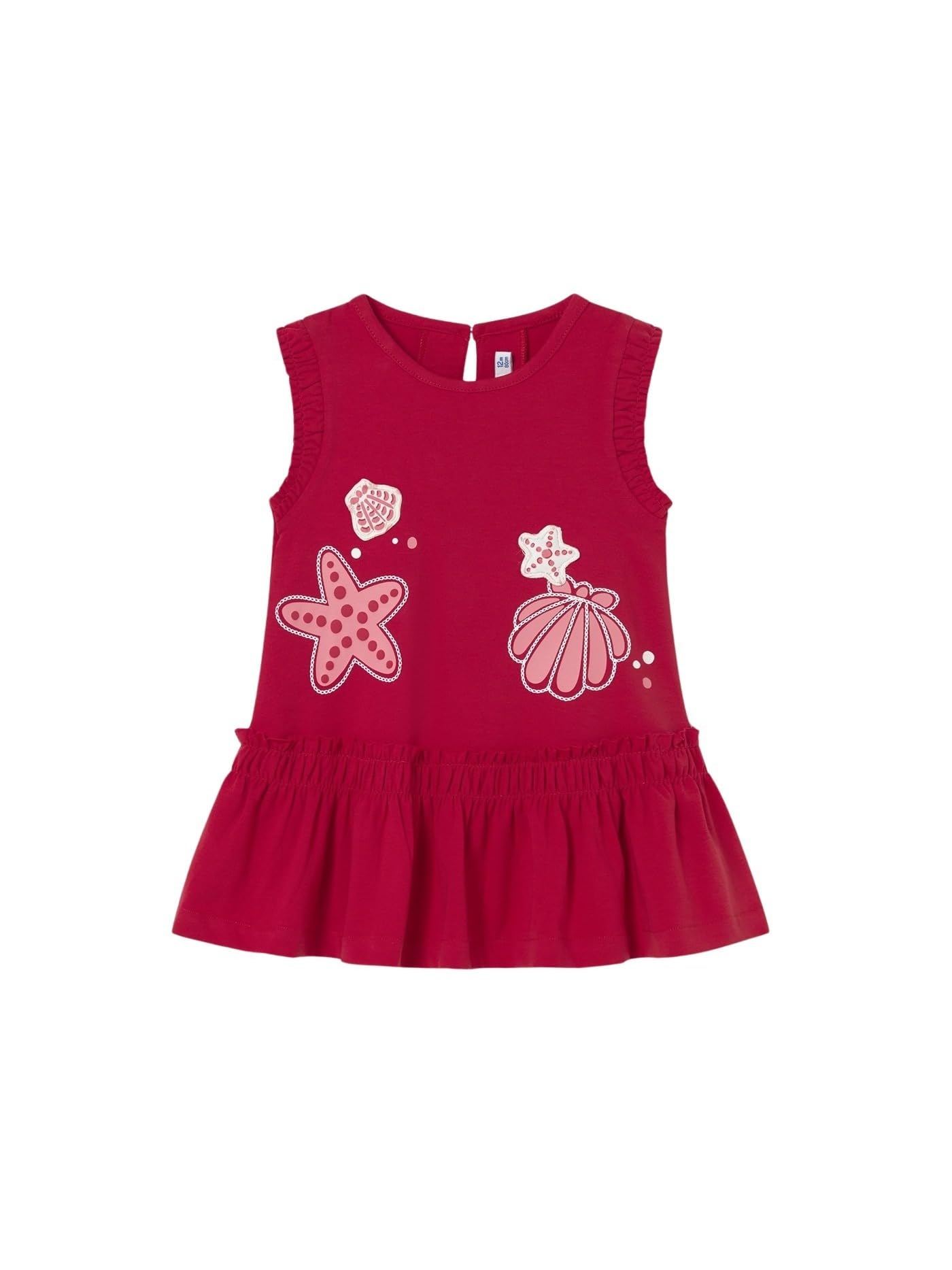 Mayoral Vestito Serigrafia per Bimba Rosso
