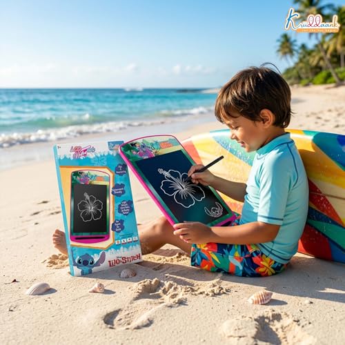 Image of Stitch LCD Writing Tablet 10.5 Inch Electronic Drawing Pad & Rewritable Doodle Board for Kids, Portable Toddler Travel Slate, Birthday Gift for Boys & Girls 3-9 Years (Stitch Blue Theme)