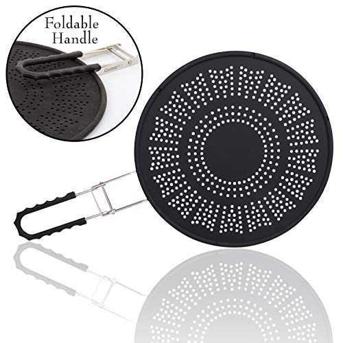 Silicone Splatter Screen- Multi Use XL 12" Oil and Grease Shield Guard
