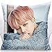 YANN BTS Merchandise BTS.Cuscino KPOP Jimin V Suga Jung Kook Foto Soft Pelwed Tiro Cuscino for Divano Home Decor Bel Regalo di Natale for Esercito (Lavabile) .Regali BTS. (Color : E, Size : 35x35cm)