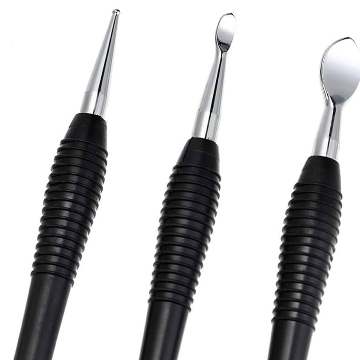 UKCOCO Set 3pezzi Strumenti per Intaglio in Pelle in Acciaio al Carbonio e Lega, Utensili per Incisione e Lavorazione della Pelle, per Fai-da-te e Cinture