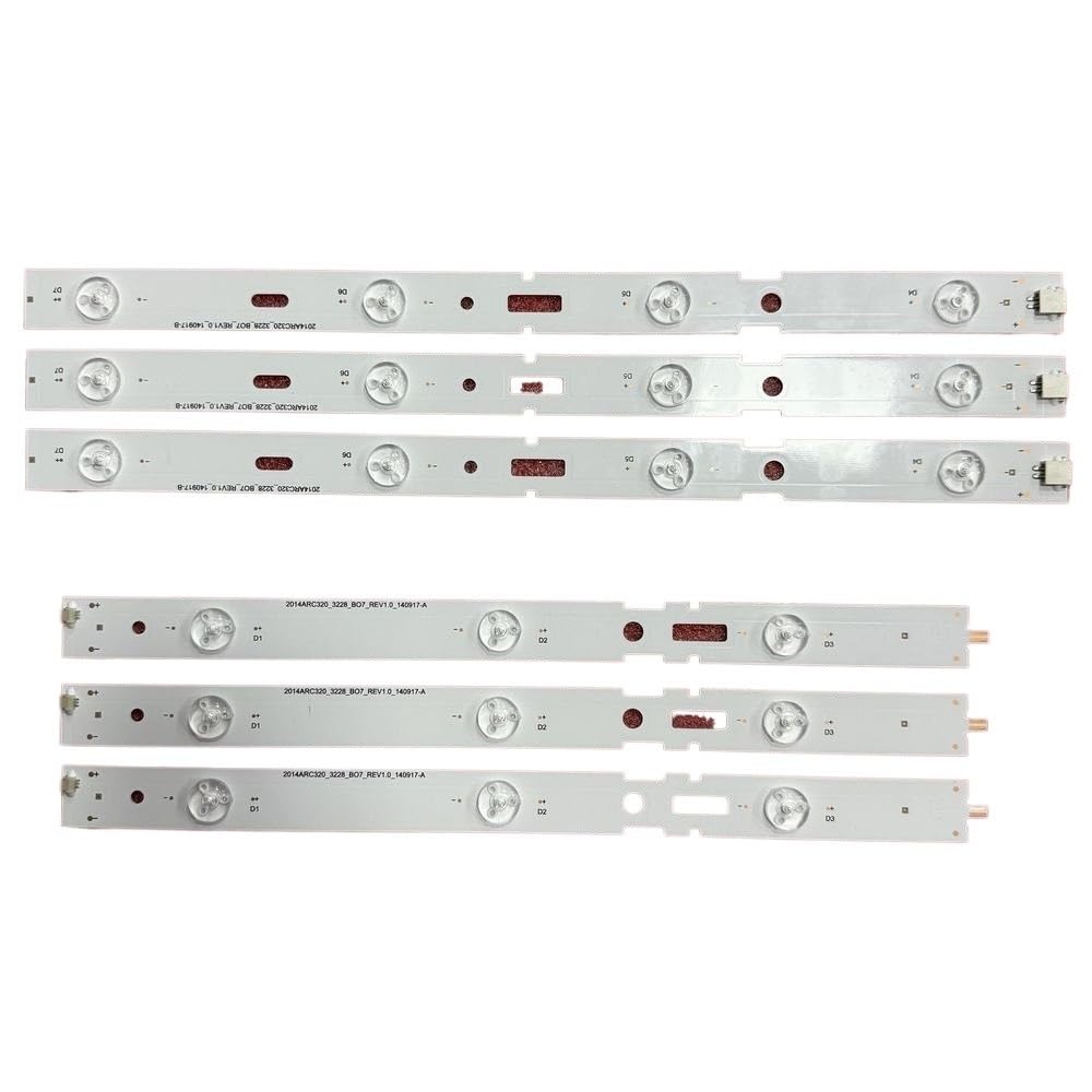 LOCLPCKGYA LED Backlight Strips for 2014ARC320_3228 Fit for Grundig 32GHB700 32VLE6520 32CLE6525BG 32VLE5401BG 32VLE4500BF(15pcs for 5 TV)