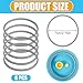 lasuroa 6pcs Replacement Gaskets for Zak Designs Kelso 15oz Water Bottles, Silicone Leak Proof Sealing O Rings BPA Free Cup Lid Gasket Accessories (Gray)