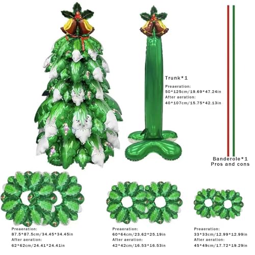 Árbol de Navidad iluminado inflable que soluciona la falta de espacio y tiempo en invierno 6