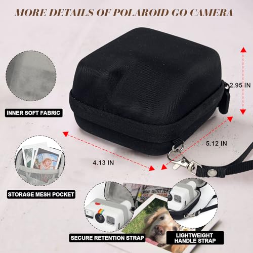 Funda rígida para cámara Polaroid Go, negra miniatura 3