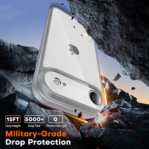 Image of TAURI for iPhone Air Case, with Screen Protector, Grey