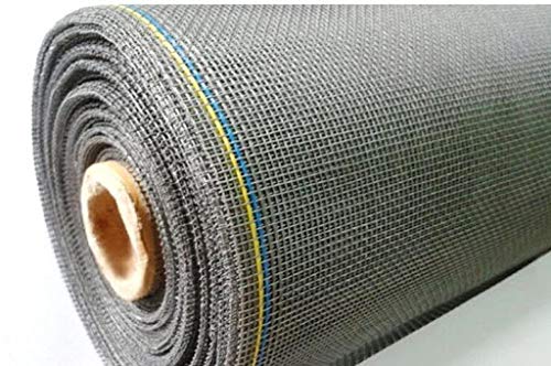 Image of UR LITTLE SHOP Fiberglass Mosquito Net for Windows 5 /7 Feet (150 /210 Cm) 60 /84 Inches 1 Year Guarantee Without Stitching (Grey Color) 200GSM