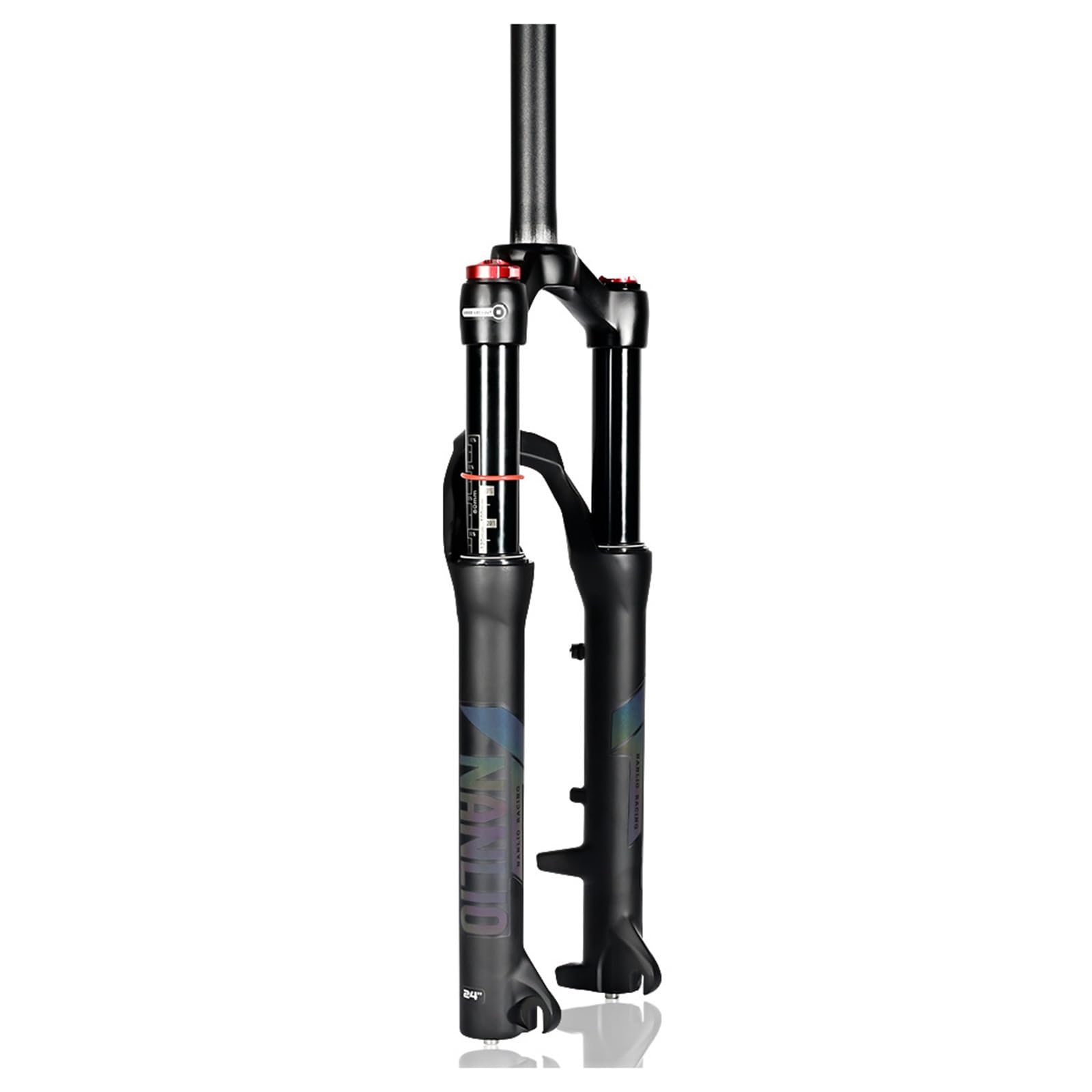 WIQUYBML 20 24Inch Mountain Bike Suspension Fork 1-1/8'' Straight Steerer 9mm QR Travel 120mm Bikes Forks Disc Brake Manual Lockout