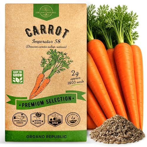 Organo Republic Imperator 58 Carrot Seeds Pack 2G - Over 1800 of ...