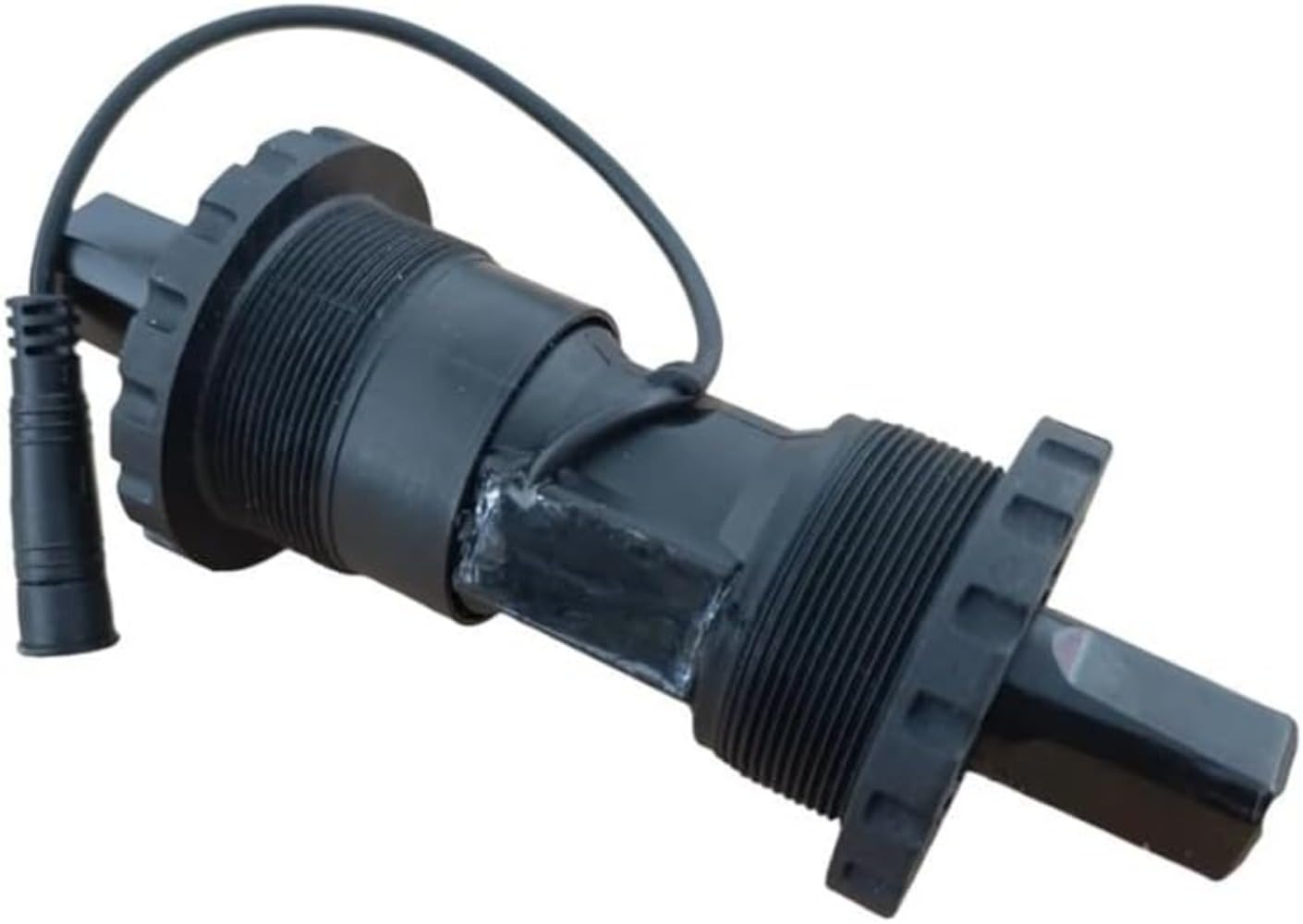 Tretlager mit integriertem PAS-Sensor Kompatibler Drehmomentsensor Ersatz Motorregler PAS 68mm Tretlagerbreite,128 mm Länge mit 6-poligem Stecker, Tretlager