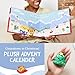 Emotional Support Plush Advent Calendar by Relatable for Kids or Teens, Contains 25 Mini Collectible Plushies Including Fries, Gingerbread, and Nugget Plush Toys, Stocking Stuffers for Kids