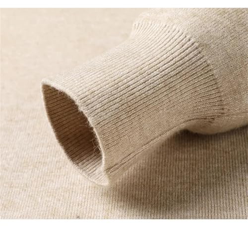 Men's Loose Solid Color Turtleneck Sweater,Men's Casual Turtleneck Sweaters,Classic Long Sleeve Slim Knit Pullovers4