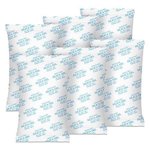 Desiccant Packs 500 Gram 6 Packs Silica Packets Silica Gel Car Dehumidifier by Reusable Large Moisture Absorbers for Electric Tool Basement 3D Filaments and Safes
