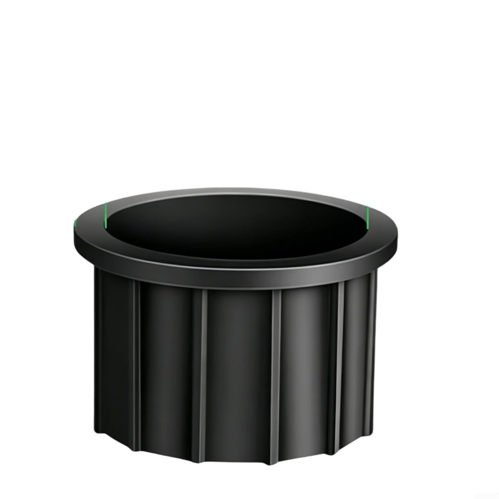 GANCEI Plastic Umbrella Hole Bushing for Patio Tables, Stable Base Socket Minimizes Pole Sway in Wind, Outdoor Sleeve with Screws, Black Multi-Size Fit(48mm hole ring)