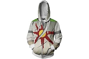 Xiao Maom Men's Artorias Cosplay Solaire Hoodie Jacket Costume