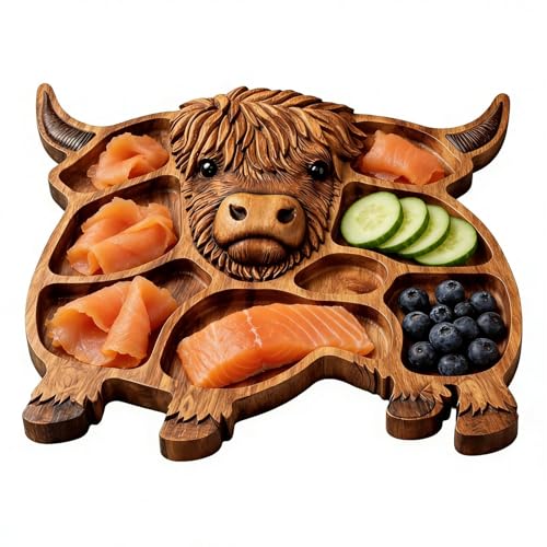 Tablas De Charcutería | Bandeja De Charcutería con Diseño De,Bandeja para Alimentos | para Aperitivos Frutas Carnes Quesos Galletas Fiestas en Casa Reuniones Familiares Cocina Mesa del