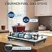 Gas Cooktop Stove 2 Burner, ANHANE 12 Inch Portable Stainless Steel LPG/NG Dual Fuel, Built-in Gas Stove, Ideal for RVs, Apartments, and Outdoor for Cooking