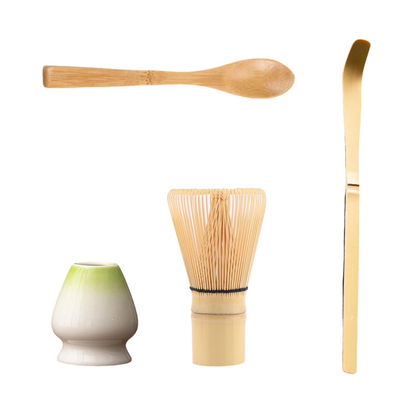 5 in 1 Matcha Kit Accessori Cerimonia Tè Matcha Cerimonia Giapponese Matcha con Ciotola Matcha, Frusta Matcha in Bambù Naturale Paletta Porta Frullino per Tradizionale Tè Cerimonia (Verde erba