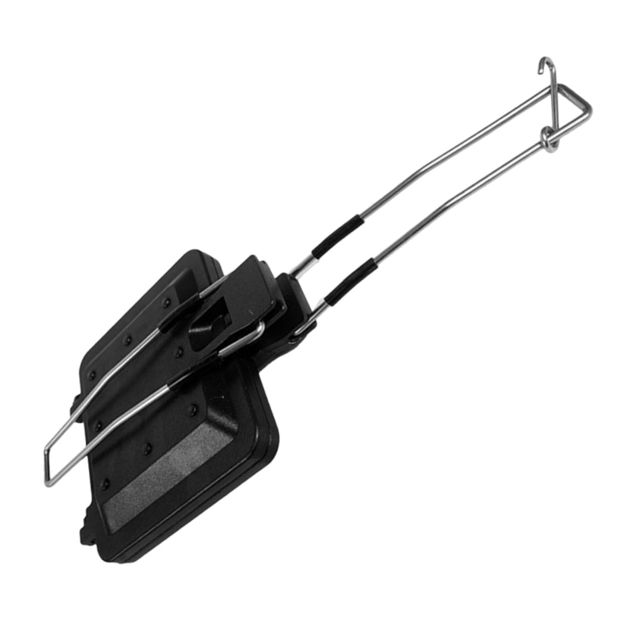 Lurrose Piastra per Panini Pieghevole Portatile in Lega di Alluminio Antiaderente Superficie Doppia per Cucina e Colazione Facile da Pulire