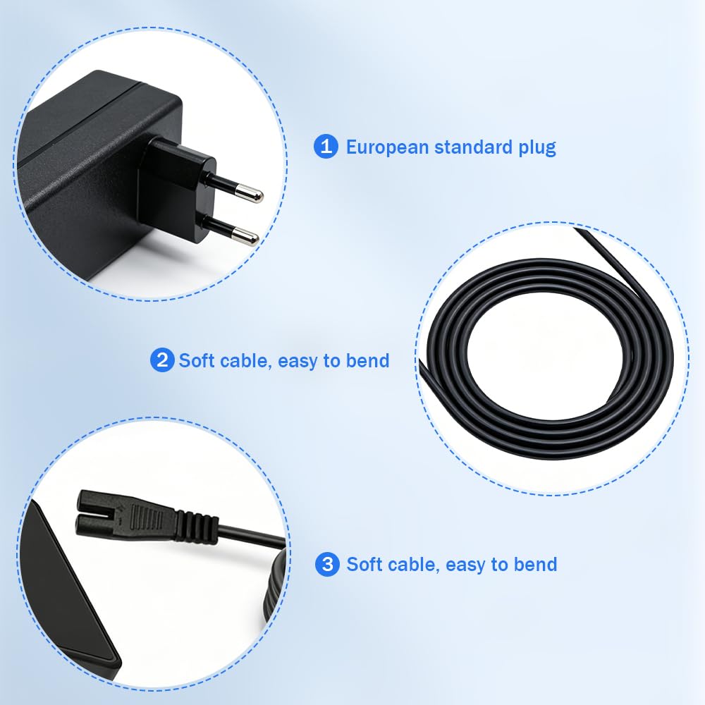 Cargador de 16.8V Compatible con Aiper Scuba S1 E1 Limpiador de Piscina Robótica Inalámbrica — view 3