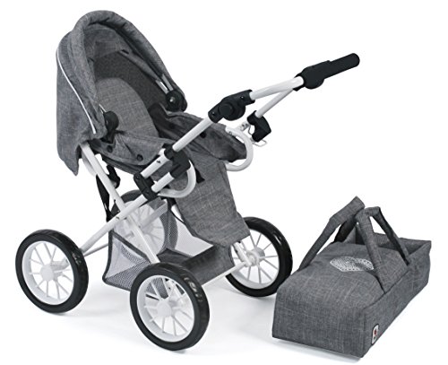 Cochecito para muñecas Leni 2 en 1 Bayer Chic 2000 gris de 46 cm 3