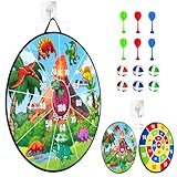 66 cm Diana de Doble Cara con Diana de Doble Cara con Pelotas,Dinosaurios Dardos,Diana,Juguete Plegable, Regalo