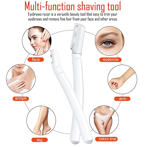 Augenbrauenrasierer, Augenbrauen Rasierklingen Shaper Gesichts Haar Entferner Trimmer Gesicht Rasierer Augenbrauen Rasier Dermaplaning Tool für Damen Gesichts und Karosserie, 3 Stück - Image 5