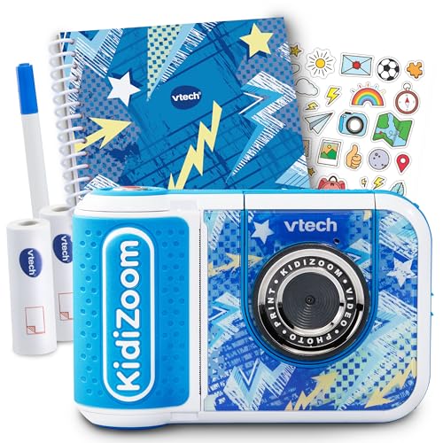 Vtech KidiZoom Print Cam Scrapbook Bundle blau - Kreative Kamera, die Bilder direkt ausdrucken kann - Inkl. Scrapbook, Stickern, Stift und Druckerpapier Vtech KidiZoom Print Cam Scrapbook Bundle blau - Kreative Kamera, die Bilder direkt ausdrucken kann - Inkl. Scrapbook, Stickern, Stift und Druckerpapier