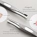 Tweezers for Women Facial Hair,High Precision Stainless Steel Tweezerman Tweezers for Eyebrows Facial Hair, Splinter and Ingrown Hair Removal,2 Count