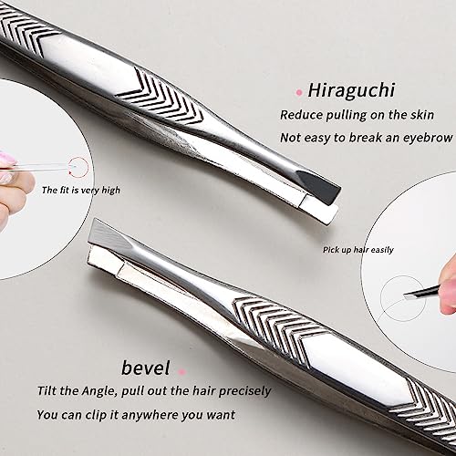 2Pcs-Stainless-Steel-Tweezers-for-Women-Facial-Hair
