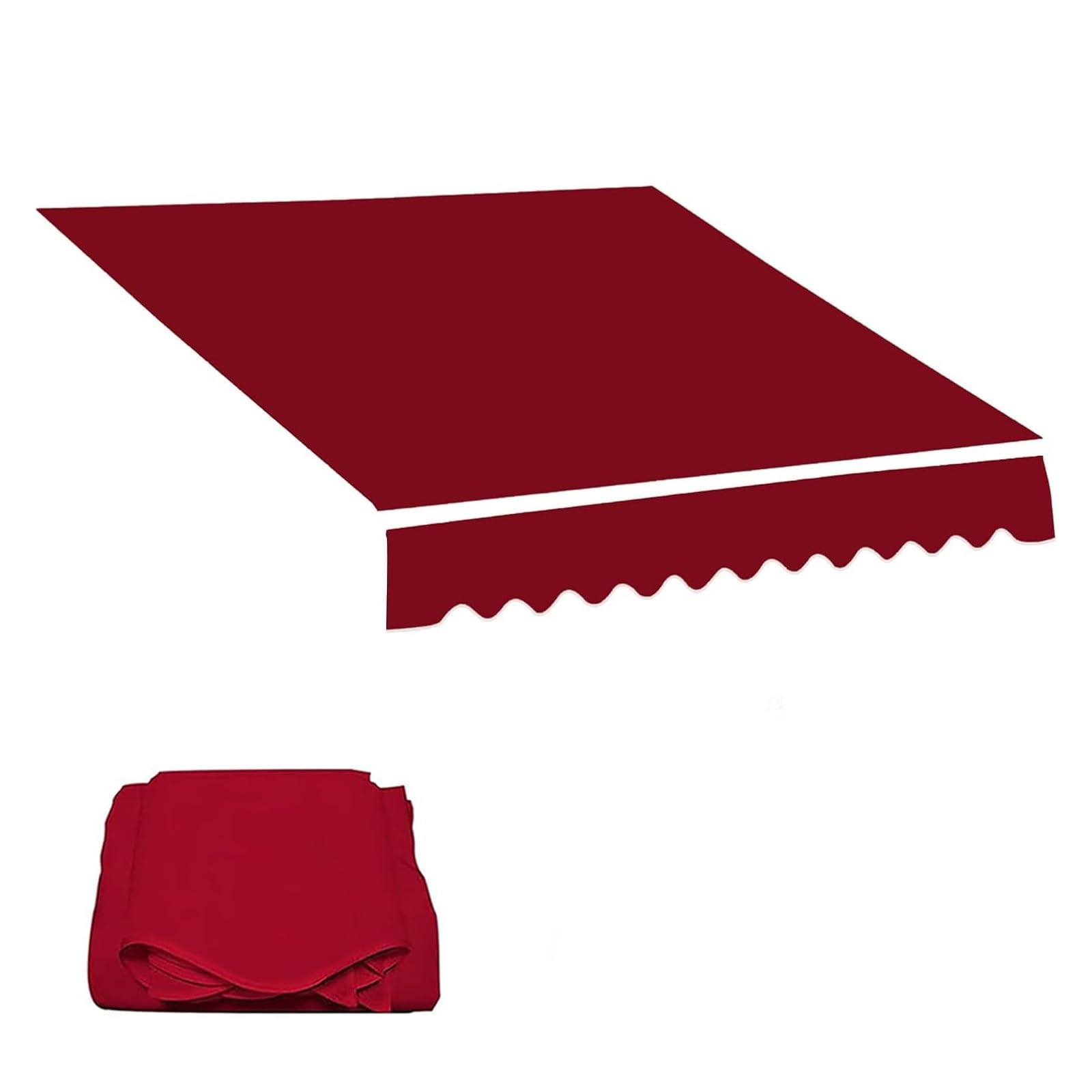 Toile d'auvent de rechange 3m 4m imperméable pour store extérieur sans cadre