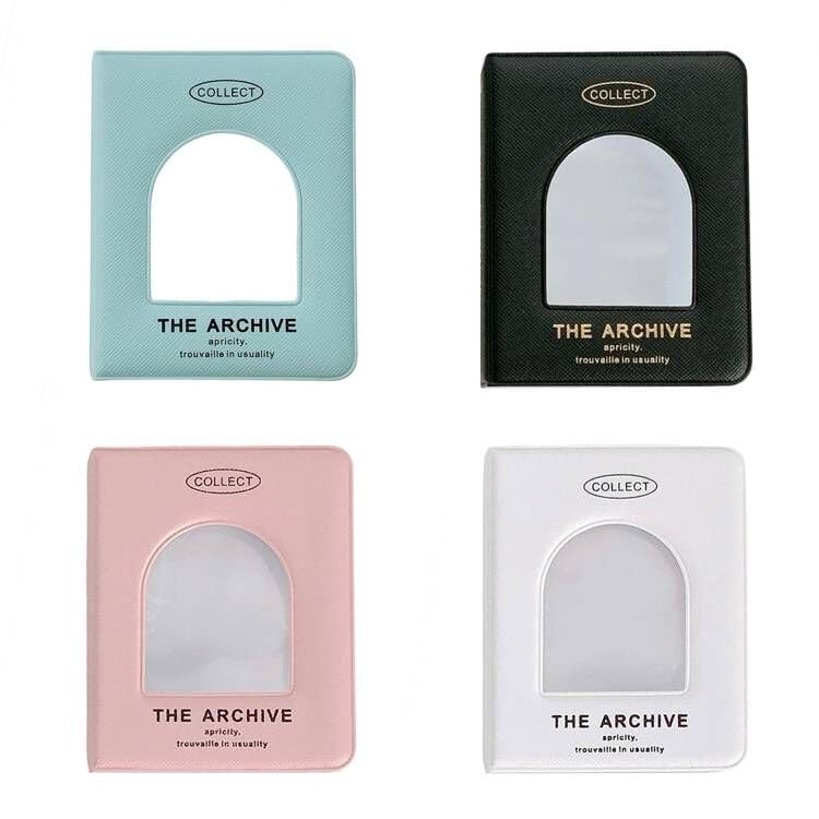 SPRMUD Mini Cards Binder Collection 1-Pocket, 40 Pockets Card Holder with 20 Sleeves, Trading Card Collector, Album Card Folder for Girls and Boys (4, Black,Blue,White,Pink)