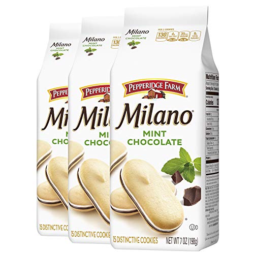 Image of Pepperidge Farm Milano Mint Cookies, 7 Oz Bag, Pack of 3