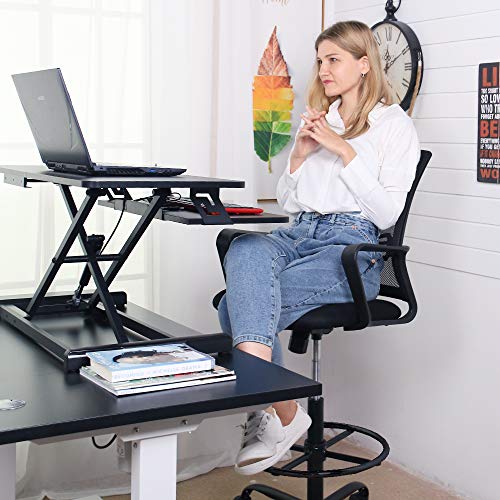 image for SMUGCHAIR Drafting Chair Tall Office Chair for Standing Desk Drafting 