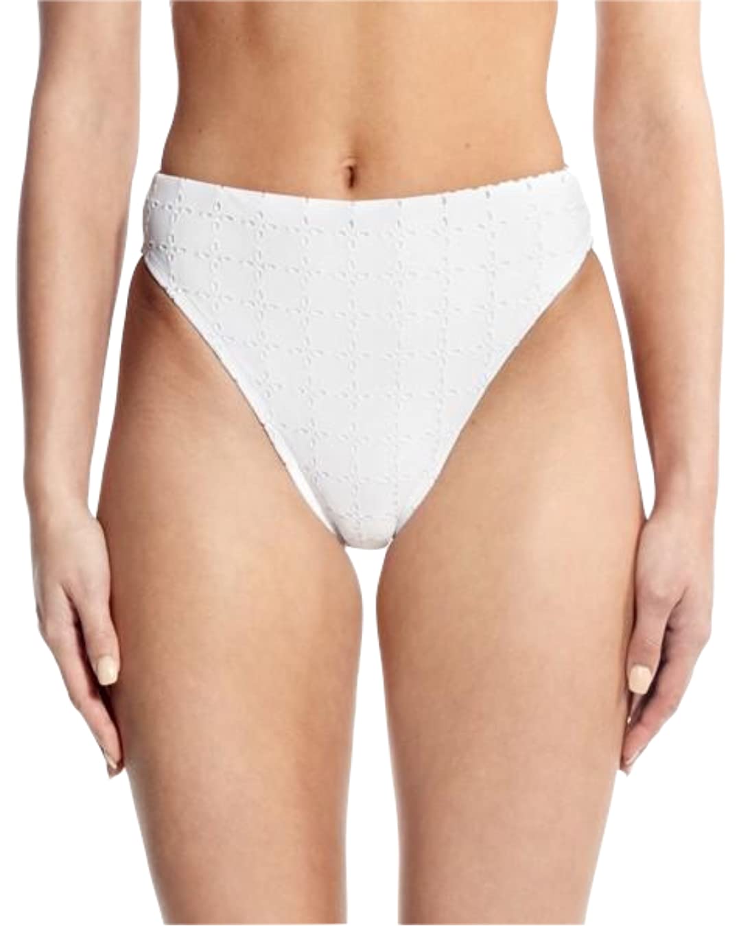 BETH RICHARDSTwist Bikini Bottom- White Eyelet Size XL