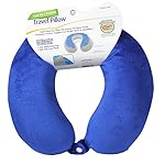 Cloudz Comfort Gel Memory Foam Travel Neck Pillow - Blue - Image 3