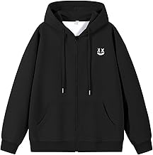 uptoyou Men's Hoodie, Zip Hoodie, Sweatshirt, 12.3 oz, Logo, Embroidered, One Point, Autumn and Winter Clothes, Plain, Large Size, Loose Fit, Top, Long Sleeve, Hooded, For Work or School, Spring and