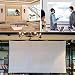 Produktbild Juzie Beamer Leinwand, Faltenfrei Portable Projector Screen Beamer-Leinwand 84 Zoll für 3D 4K Heimkino Freiluftkino und das Büro - 170x128cm