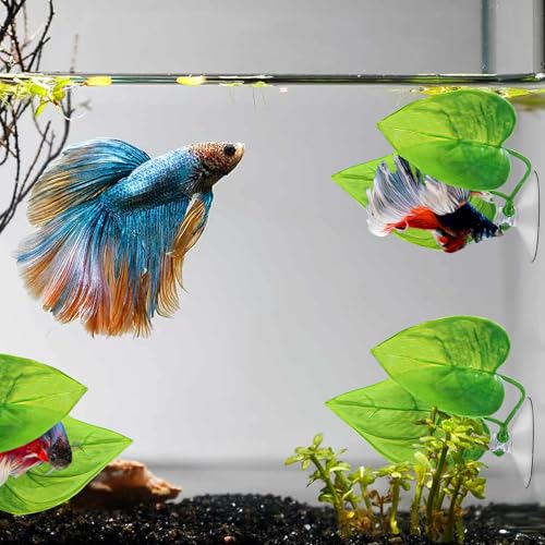 Image of Betta Hammock,Betta Tank Accessories,Fish Toy,Simulating The Natural Habitat for Betta Spawning Grounds,Rest Area for Fish Aquarium Ornaments
