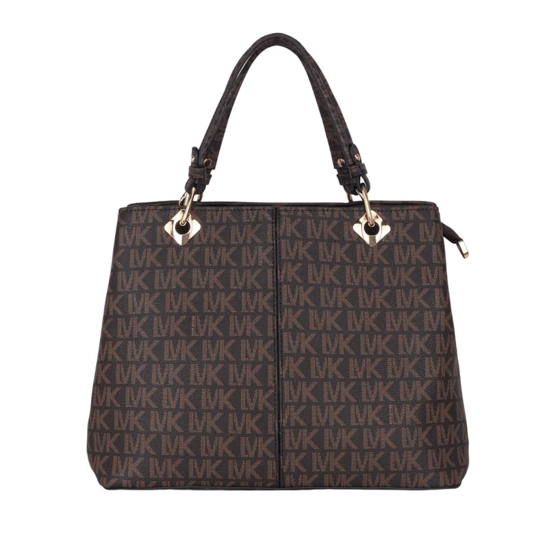 Image of DAZZLE Pu Leather Swiss Ramie Women's Fashion Handheld Bag - Elegant Print & Long Strap