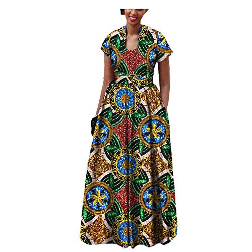 african dresses fashion design Adia African Print Dress (Wrap Dress) 2XL main image 0
