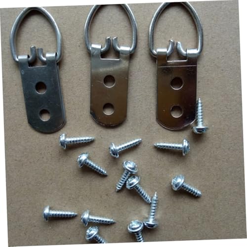 Image of ORFOFE 20Pcs Heavy Duty D Ring Picture Frame Hooks Kit Durable Hanging Hardware for Artwork Photos and More Versatile for Home Office Gallery Use